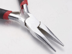 Тонкогубцы (утконосы короткие) 17 без бороздок полированные 130мм (инструменты для бижутерии)