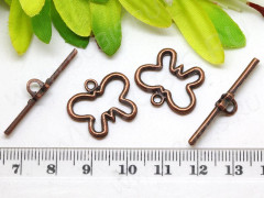 006 Тоггл Бабочка 20*16мм и 32*5мм античная медь (литьё)