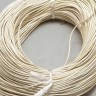 Купить Шнур кожаный 14 воловья кожа круглый 1,5мм белый перламутр (1м) с доставкой по России