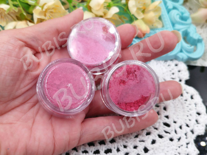 Перламутровый пигмент (mica) Bubis Crafts т.розовый (красители)