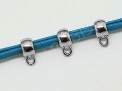 (СКИДКИ!!!) Бусина с петлёй 044 Бейл маленький 9*6*4мм цвет платины (литьё) (10шт.)