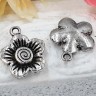 Подвеска Цветочек 11 3D 17,5*15*3мм античное серебро (литьё) Купить Подвеска Цветочек 11 3D 17,5*15*3мм античное серебро (литьё) с доставкой по России