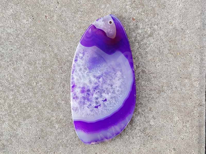 Кулон 1124 Срез Агата 82*41*4мм (камни)