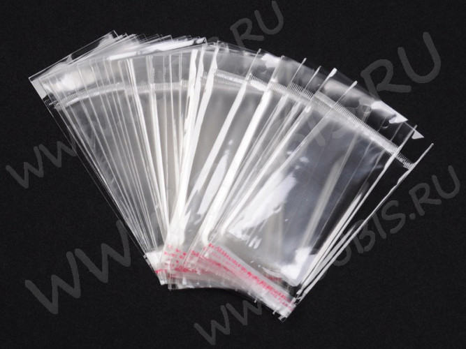 Пакет 38 с липким слоем 6*10,5см прозрачный (упаковка) (100шт.)