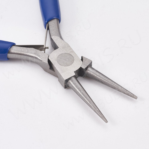Круглогубцы 30 синие и цвет платины (инструменты для бижутерии)