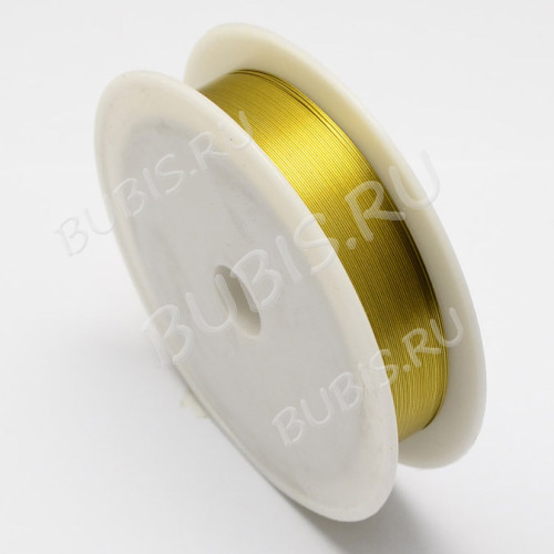 Проволока 19 толщина 0,4мм золотистая (Iron) (12м)