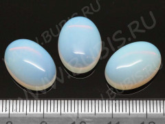 Кабошон каменный 021 Овал 18*13*5мм Лунный камень синт. (Опалит) (камни)