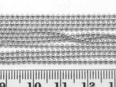 Цепочка C09 шариковая d=1,5мм цвет платины (Brass) (50см)