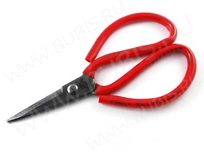 Ножницы 06 ювелирные средние 138мм с красными ручками (инструменты для бижутерии)