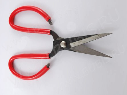 Ножницы 06 ювелирные средние 138мм с красными ручками (инструменты для бижутерии)