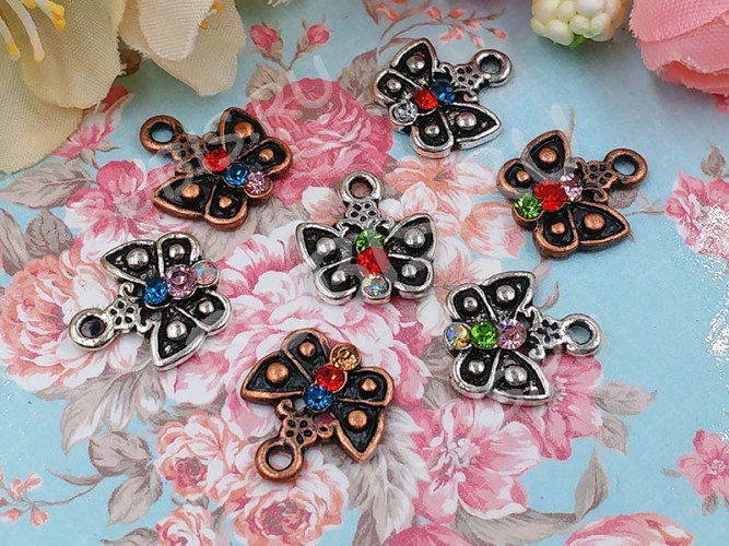 Ювелирные стразы 2,2мм бирюзово-голубые (стекло) (10шт.)