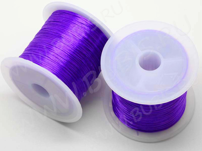 Резинка 04 спандекс 0,8мм фиолетовая (катушка ок.10м)