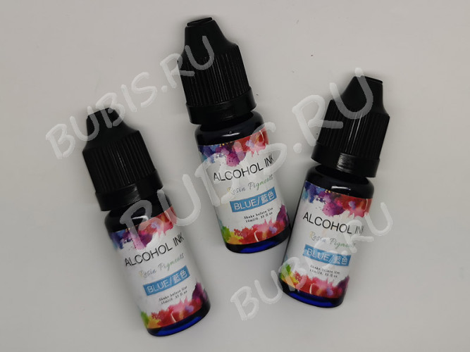 Краситель 02 Алкогольные чернила спиртовые Синий Blue (Alcohol Ink)(10мл)