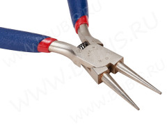 Круглогубцы 21 синие и цвет платины на блистере (инструменты для бижутерии)