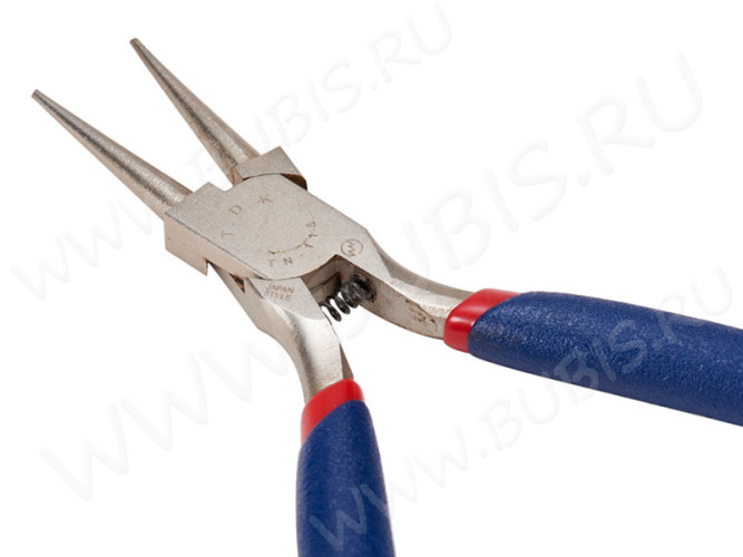 Круглогубцы 21 синие и цвет платины на блистере (инструменты для бижутерии)