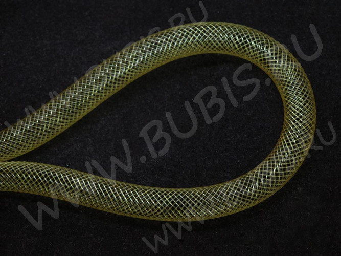 Нейлоновая ювелирная сетка 4мм золотистая (шнуры) (1м)