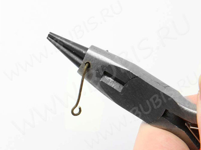 Круглогубцы 08 комбинированные 125мм с чёрными ручками (инструменты для бижутерии)