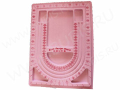Сборочный столик 03 для создания украшений 33*24*1,5см розовый (инструменты для бижутерии)