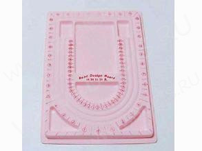 Сборочный столик 03 для создания украшений 33*24*1,5см розовый (инструменты для бижутерии)