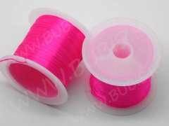 Резинка 04 спандекс 0,8мм ярко-розовая фуксия (катушка ок.10м)
