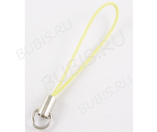 (СКИДКИ!!!) Шнурок для мобильного телефона 03 без карабина 45мм св.жёлтый (5ШТ.)