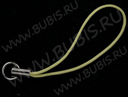 (СКИДКИ!!!) Шнурок для мобильного телефона 03 без карабина 45мм св.жёлтый (5ШТ.)