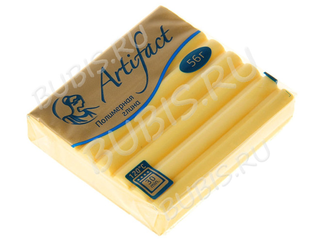 Полимерная глина Артефакт 132 лимонный классический 56г.