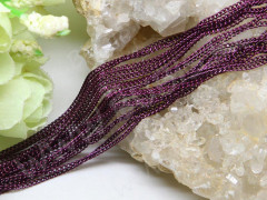 Цепочка I098 простая кручёная тонкая звено 2*1,5мм т.сиреневый металлик (Iron) (примерно 90см)