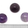 Купить Кабошон каменный 063 Круг 10*10*5мм Аметист натуральный (камни) с доставкой по России