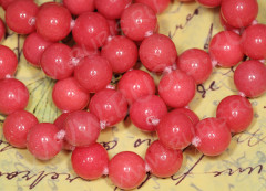 Бусина округлая 10мм Коралл лососевый натуральный (камни)