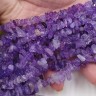 Крошка каменная 153 4-9мм Аметист яркий натуральный тонированный (нить 43-45см) Купить Крошка каменная 153 4-9мм Аметист яркий натуральный тонированный (нить 43-45см) с доставкой по России