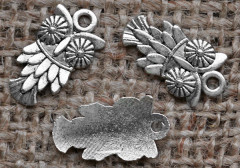 Подвеска Сова 10 19,6*10,5*2мм античное серебро (литьё)