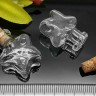 Купить Бутылочка 70 фигурная с пробкой и штифтом Звёздочка 25*20*12мм прозрачная (стекло) с доставкой по России