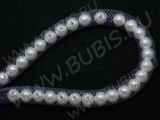 Нейлоновая ювелирная сетка 4мм фиолетовая (шнуры) (1м)