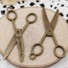 Подвеска Ножницы 09 3D большие 38,5*24,5*2,3мм античное бронза (литьё) Купить Подвеска Ножницы 09 3D большие 38,5*24,5*2,3мм античное бронза (литьё) с доставкой по России
