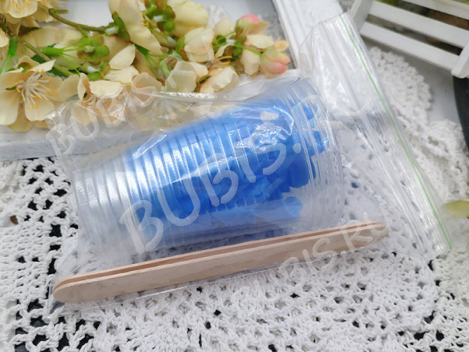 Комплект для работы со смолой 01 перчатки нитриловые+одноразовые стаканчики 200мл+шпатели 15*1,8см (инструменты для бижутерии)