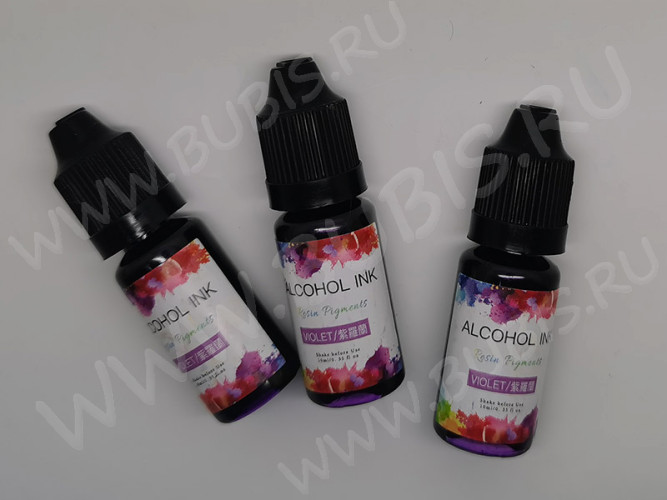 Краситель 02 Алкогольные чернила спиртовые Фиолетовый Violet (Alcohol Ink)(10мл)