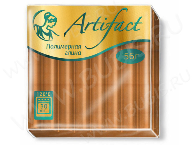 Полимерная глина Артефакт 647 металлик золото 56г.