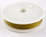 (СКИДКИ!!!) Катушка Ланки 0,45мм ЗОЛОТИСТОЙ (ок 50м)