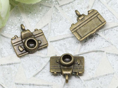 Подвеска Фотоаппарат 05 3D 14,5*13*3,3мм античная бронза (литьё)
