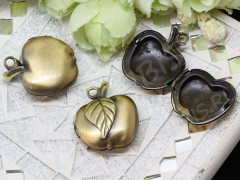Подвеска Медальон 13 Яблоко 26*23,5*10мм античная бронза (Brass)