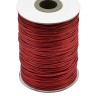 Купить Вощёный полиэстеровый шнур "корейский" 1мм красный (1м) с доставкой по России