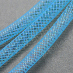 Нейлоновая ювелирная сетка 4мм голубая (шнуры) (1м)