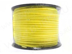 Замшевый шнур 03 плоский 3*1,5мм жёлтый (1м)