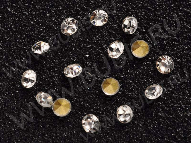 (ОПТ) Ювелирные стразы 2,0мм прозрачные (стекло) (1440ШТ.)