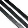 Купить Шнур кожаный 57 полоска двусторонний 8*2мм черный (1м) с доставкой по России