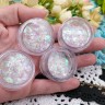 Наполнение для смолы и бутылочек 079 хлопья слюды пластиковые Bubis Crafts белые с АВ (декор) Купить Наполнение для смолы и бутылочек 079 хлопья слюды пластиковые Bubis Crafts белые с АВ (декор) с доставкой по России