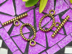 103 Тоггл Овальный 21,5*13мм и 23*7мм античное золото (литьё)