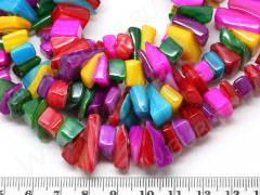 Галтовка крупная 12-16мм Преламутр яркий микс (перламутр и ракушки) (нить прим. 40см)