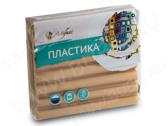 Полимерная глина Артефакт 106 телесный средний классический 56г.